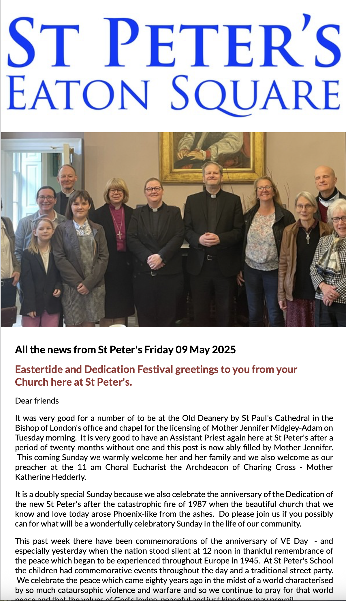 Latest Parish Newsletter