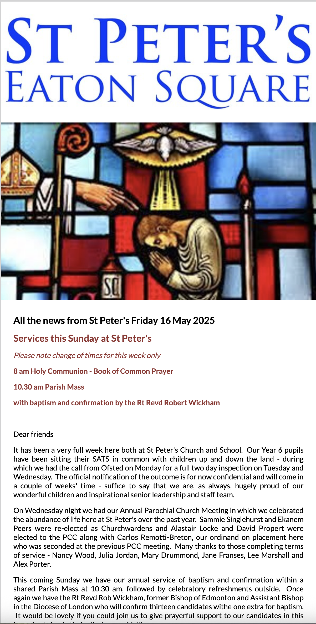 Latest Parish Newsletter