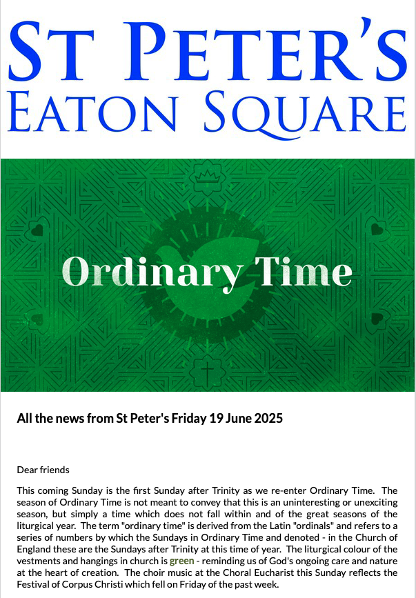 Latest Parish Newsletter