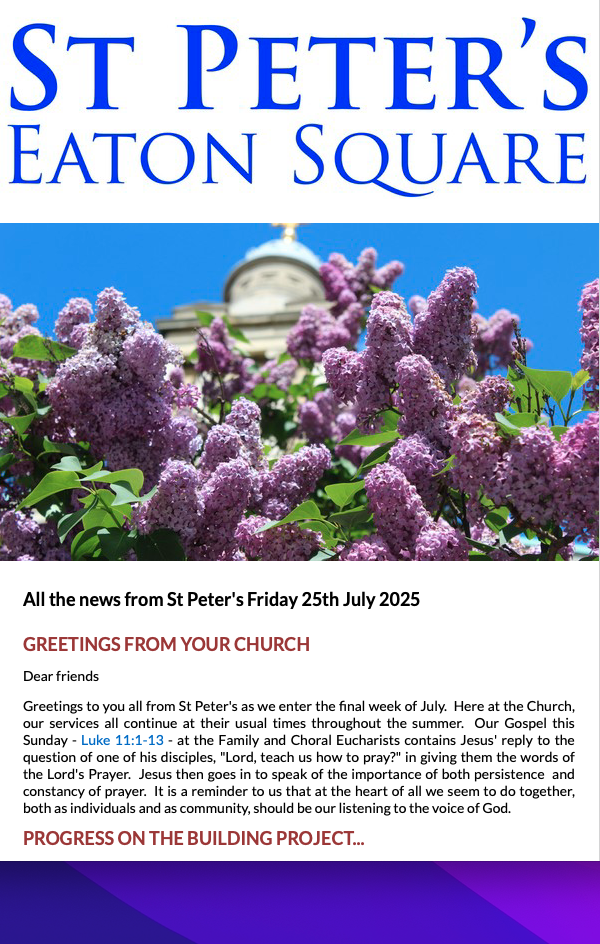 Latest Parish Newsletter