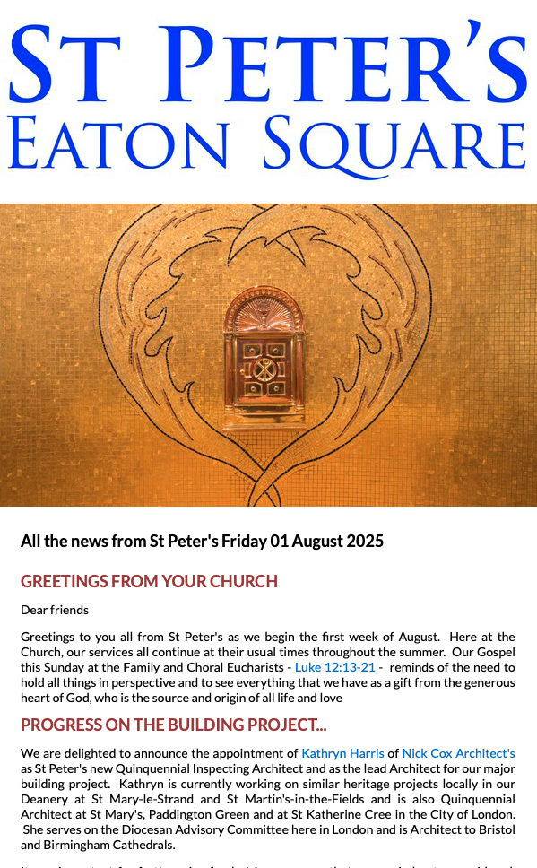 Latest Parish Newsletter