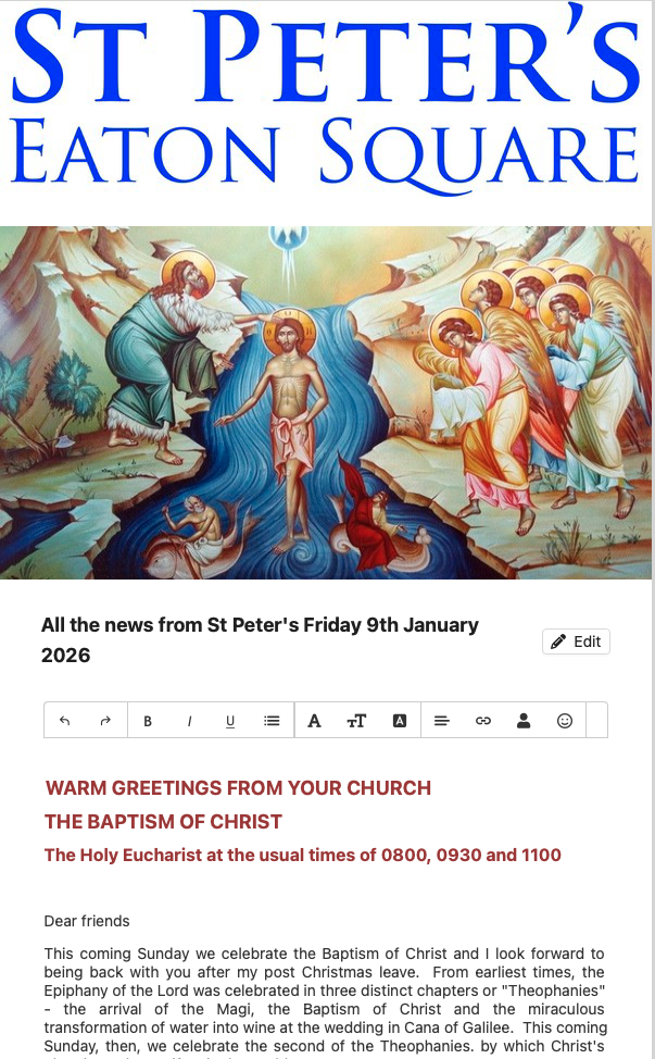 Latest Parish Newsletter