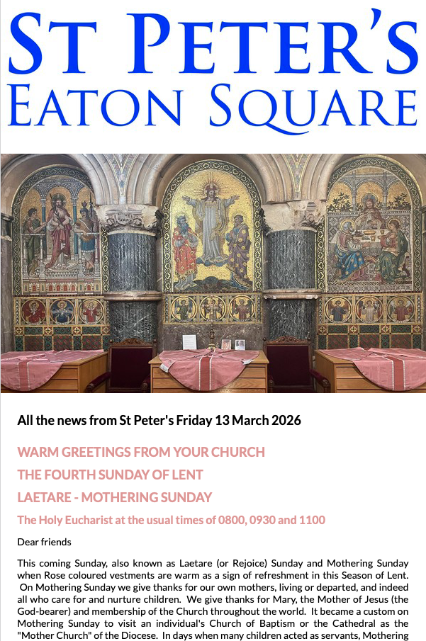 Latest Parish Newsletter