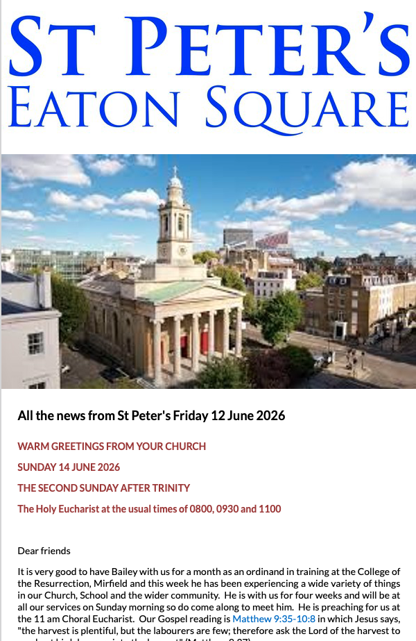 Latest Parish Newsletter