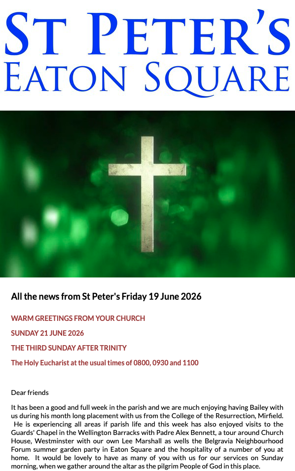 Latest Parish Newsletter
