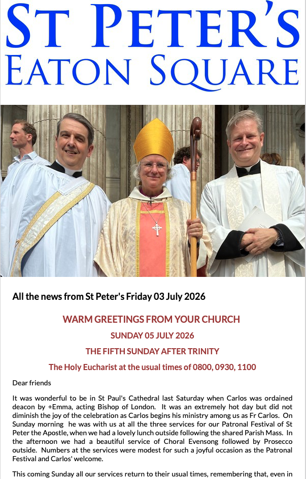 Latest Parish Newsletter