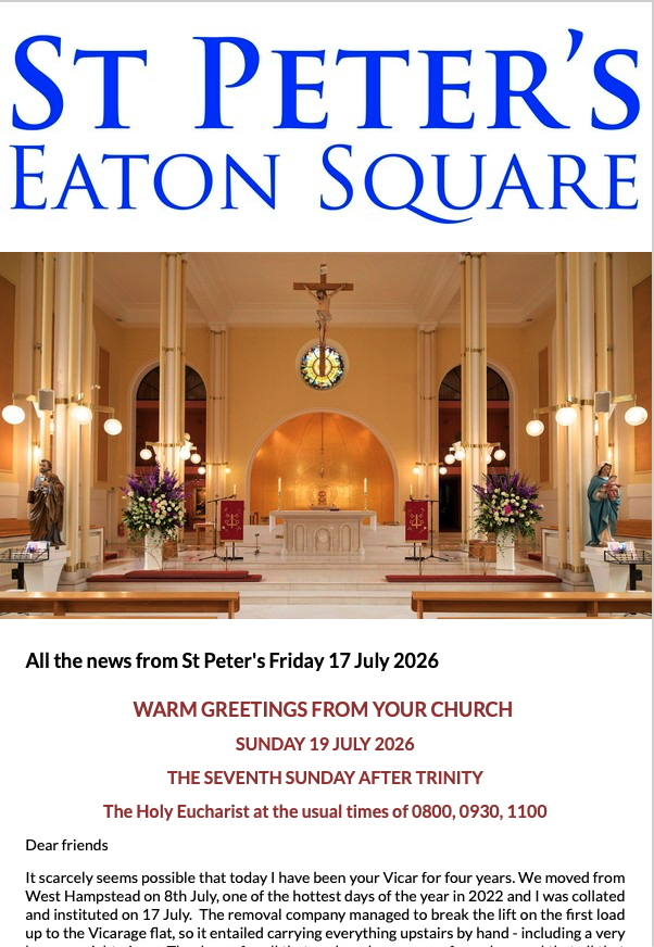 Latest Parish Newsletter