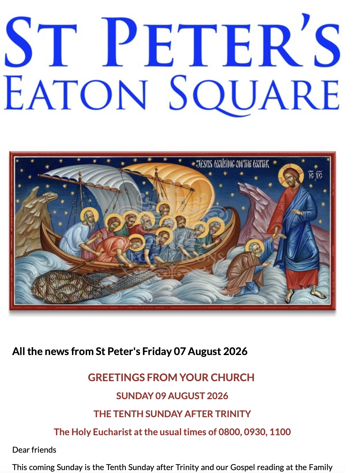 Latest Parish Newsletter