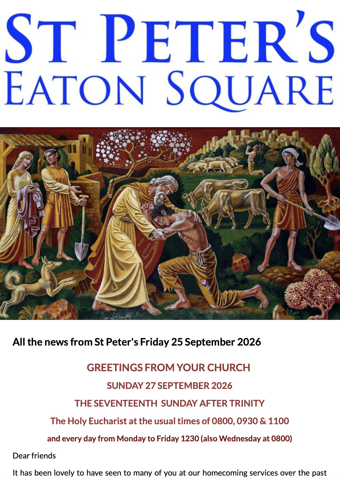 Latest Parish Newsletter