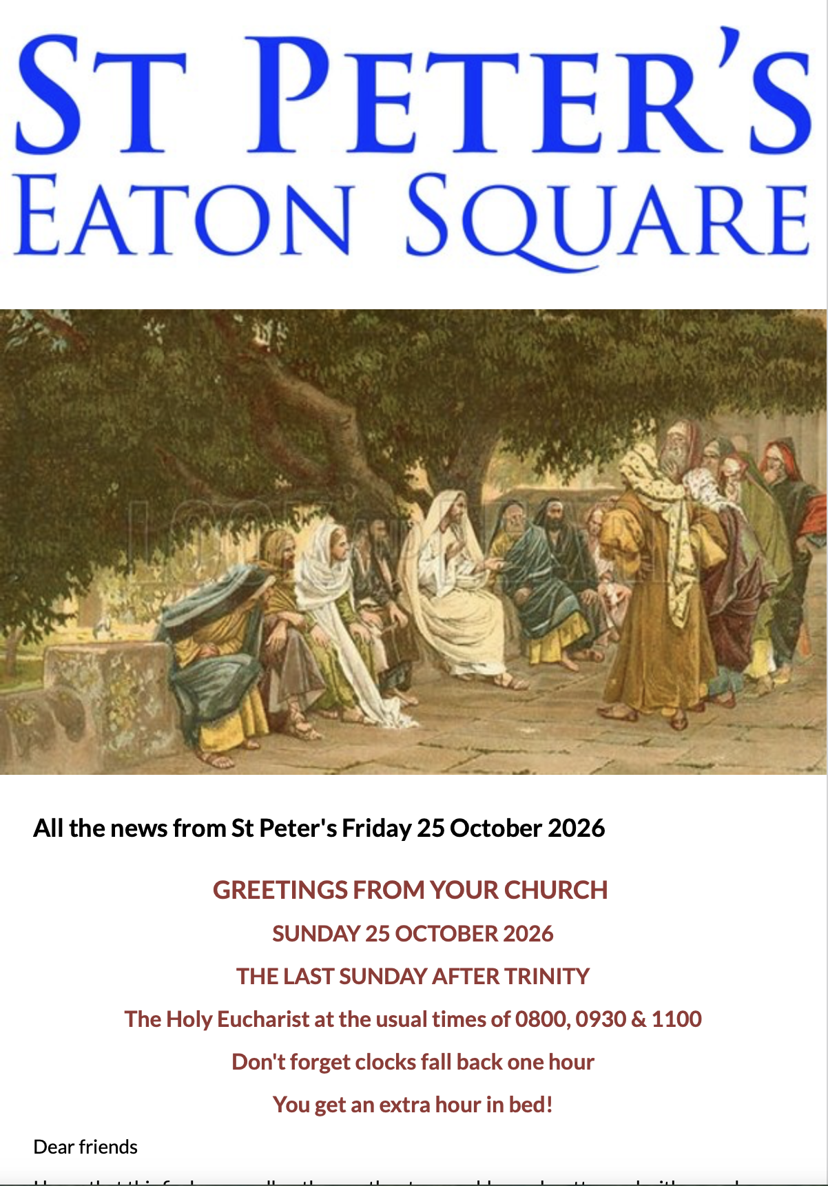 Latest Parish Newsletter