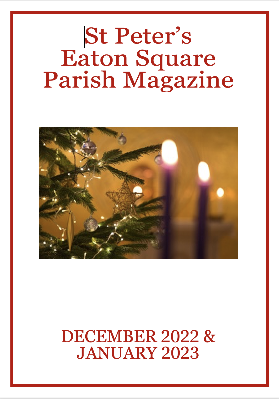 December 22 January 23 Parish Magazine