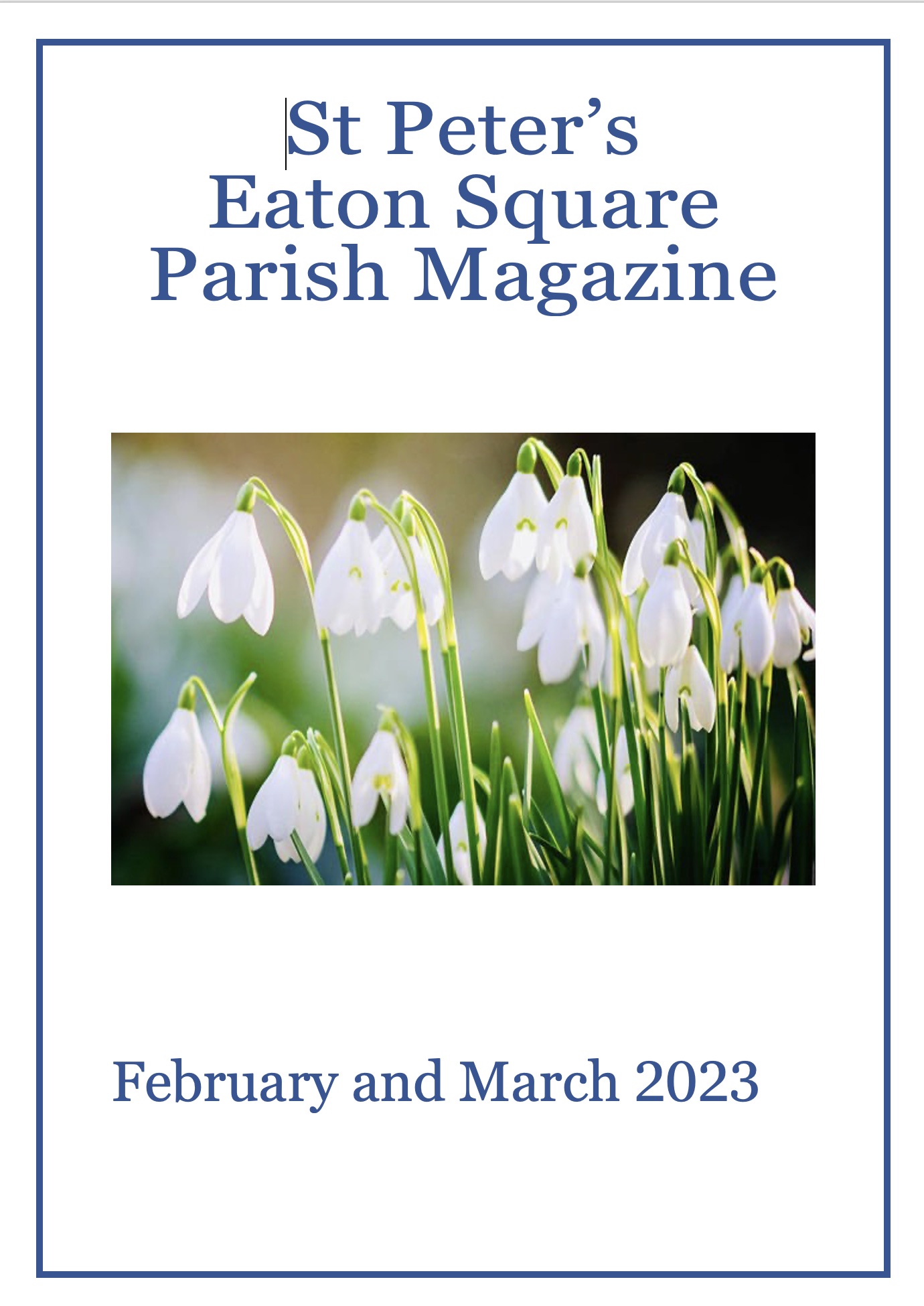 February March 2023 Parish Magazine