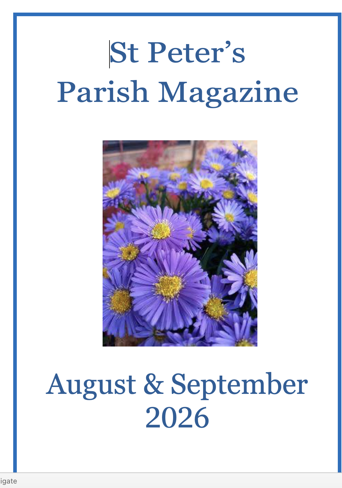 August & September 2026
